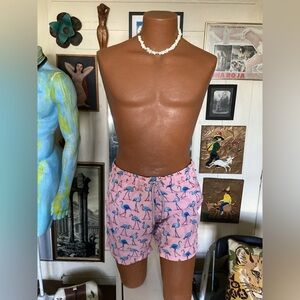 Bluemint flamingo swim trunks